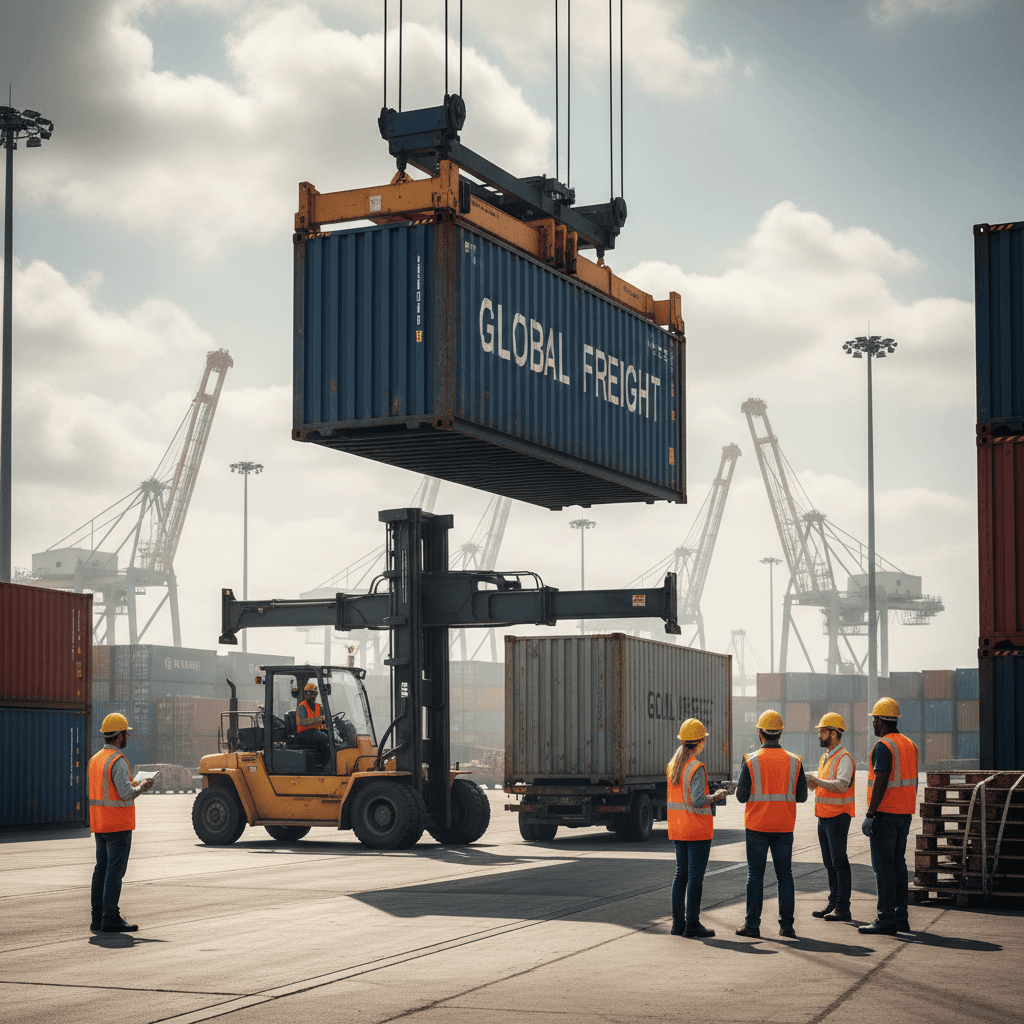 Global logistics coordination and international shipping management