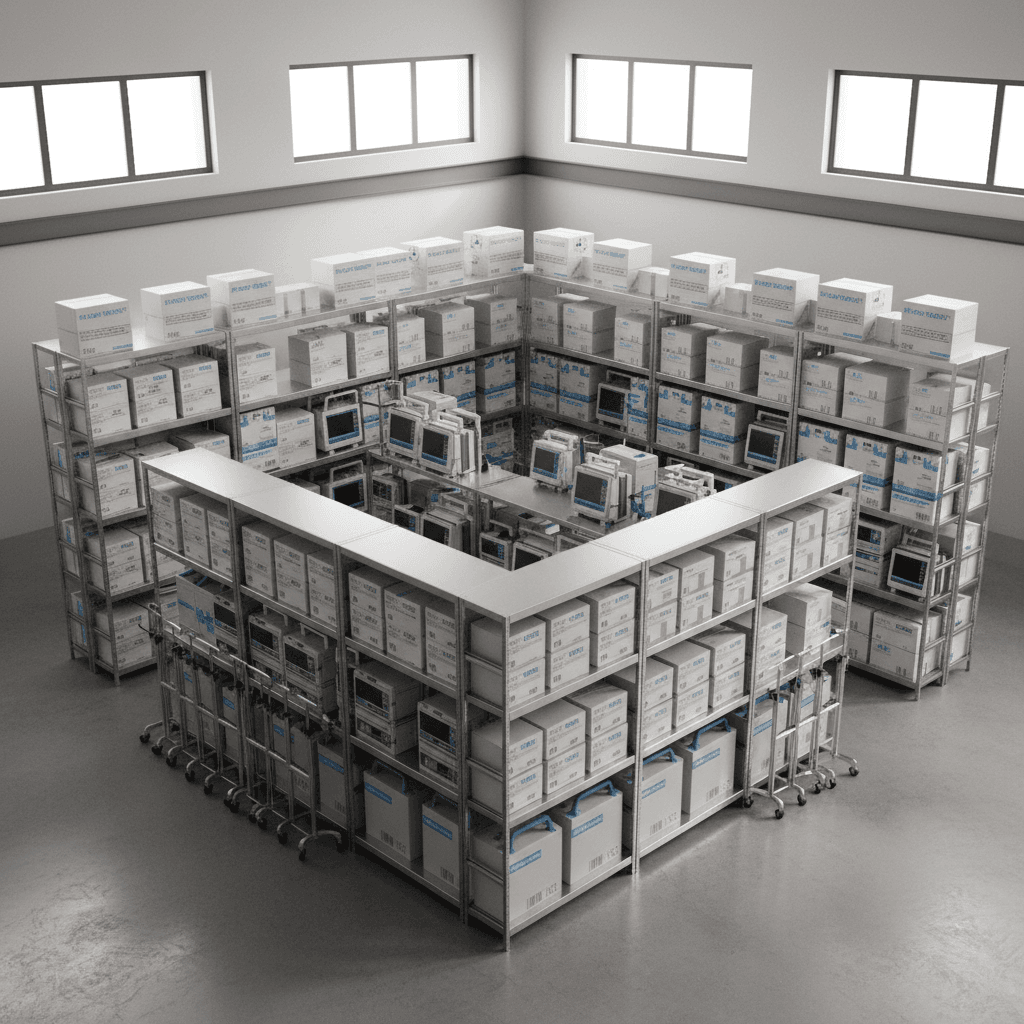 Medical equipment supply sourcing from certified manufacturers